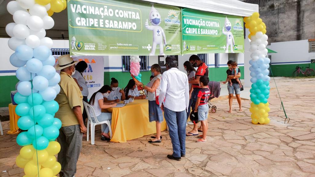 Quase 300 pessoas são vacinadas no Dia D da Campanha contra a gripe e sarampo em Nova Olinda