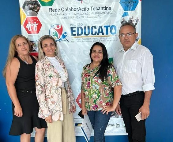 Em busca de melhorias para a educação municipal, secretária e servidores participam de capacitação em Palmas